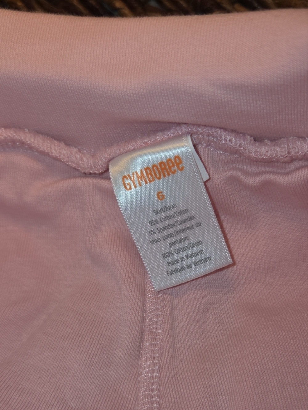 Gymboree Light Pink Pleated Skort with Navy and White Stripes - Picture 2 of 5
